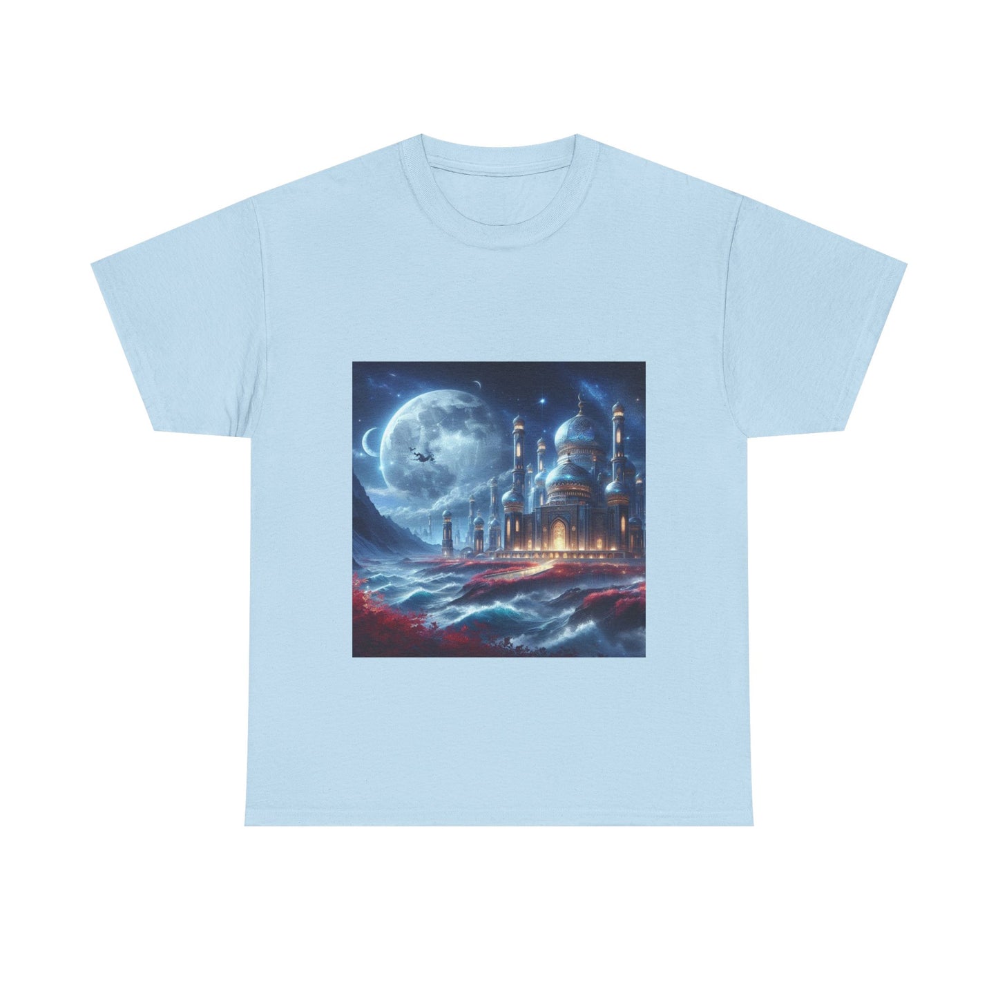 "Dreamy Nightscape Tee | Moonlit Art Shirt for Art Lovers"