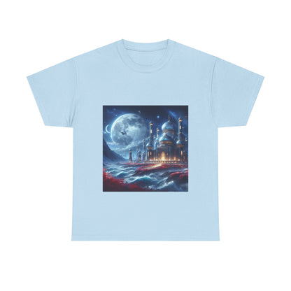 "Dreamy Nightscape Tee | Moonlit Art Shirt for Art Lovers"
