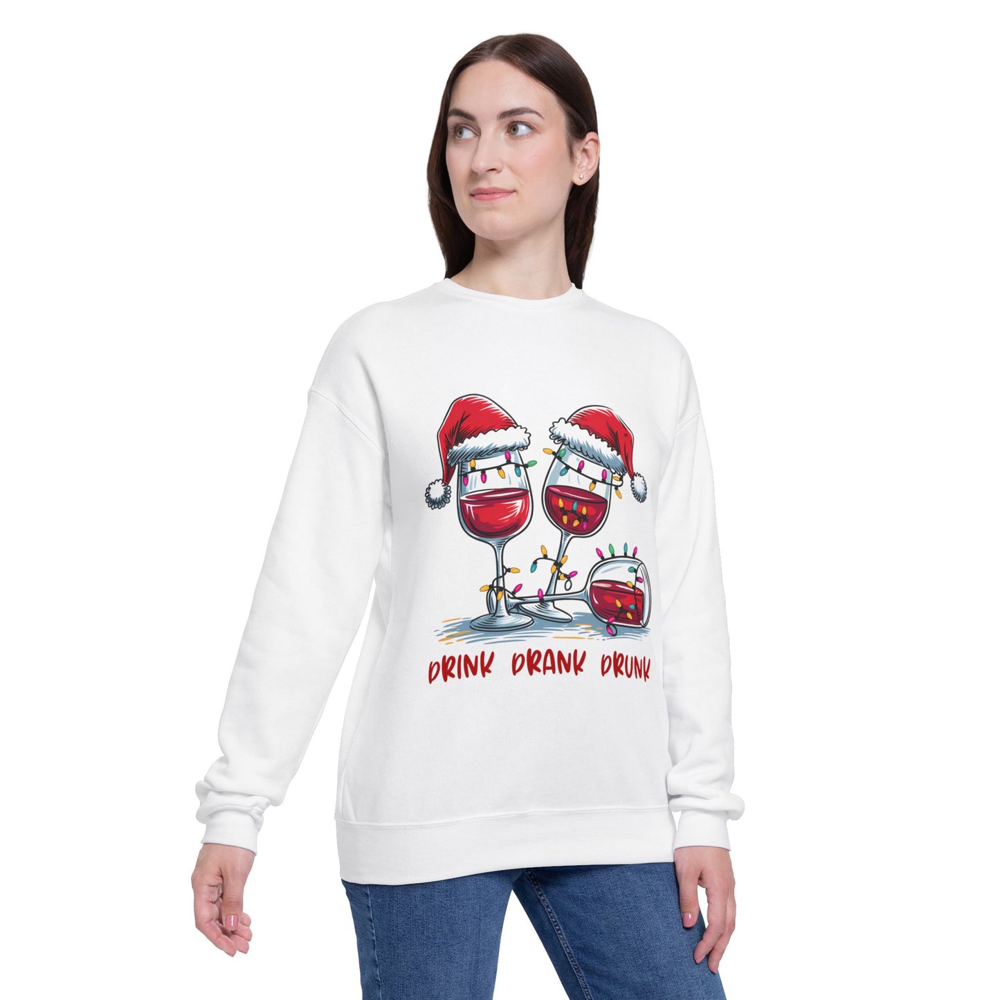 Festive Wine Glass Sweatshirt