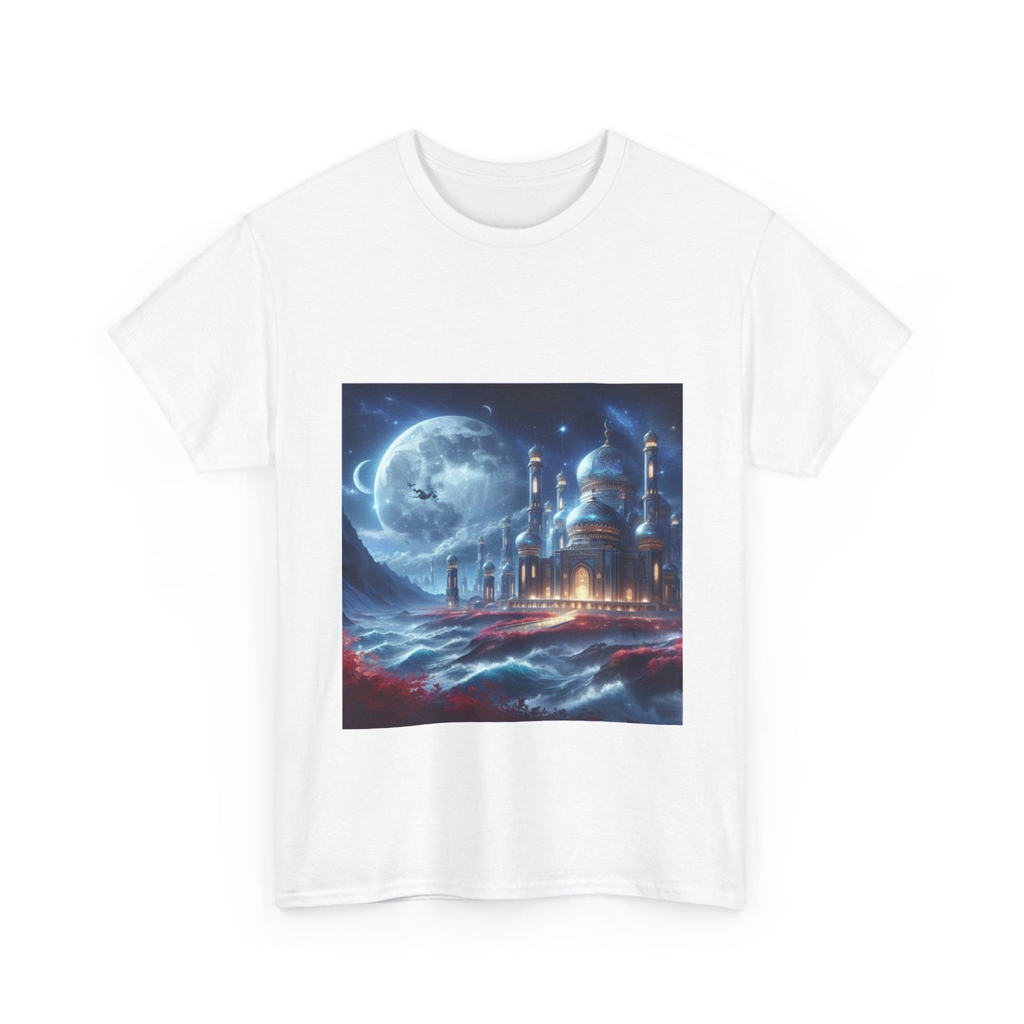 "Dreamy Nightscape Tee | Moonlit Art Shirt for Art Lovers"
