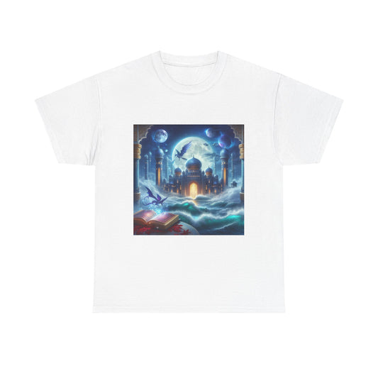 "Fantasy Cityscape Tee | Graphic T-Shirt for Dreamers"