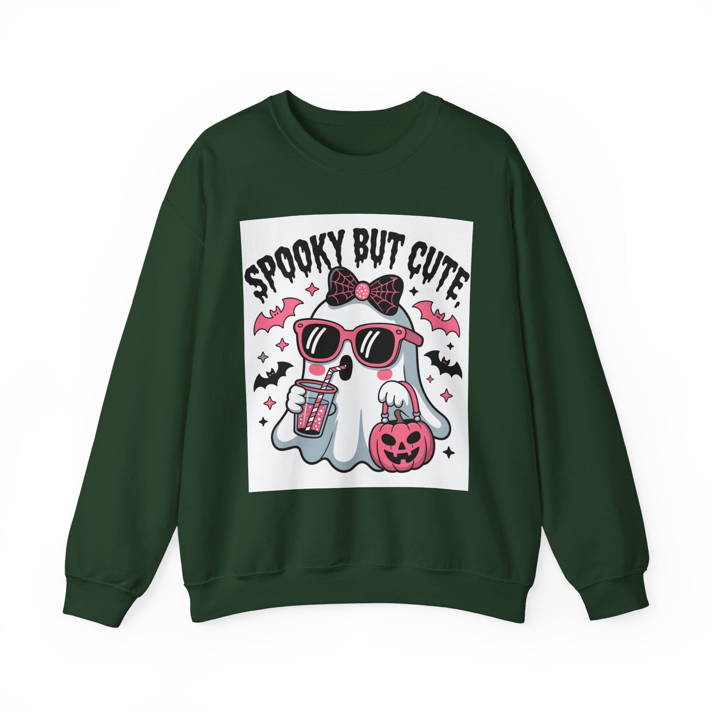 "Spooky Ghost Crewneck | Cozy Halloween & Fall Sweatshirt"