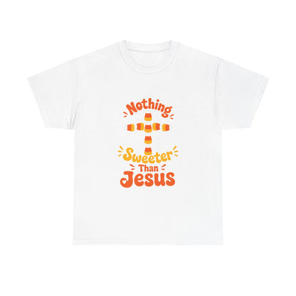 Nothing Sweeter Than Jesus - Candy Corn Cross T-Shirt