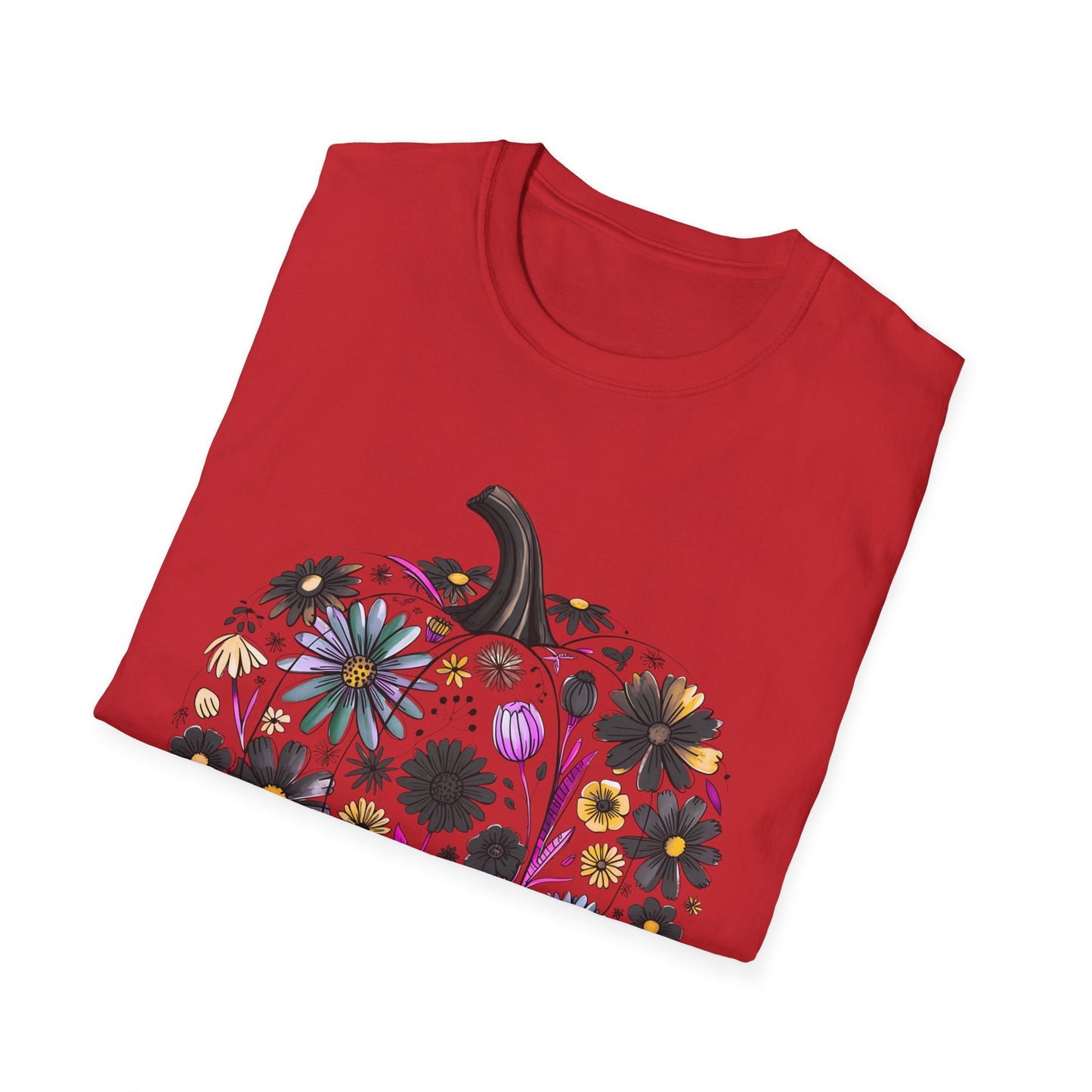 Fall Floral Pumpkin | Unisex T-Shirt
