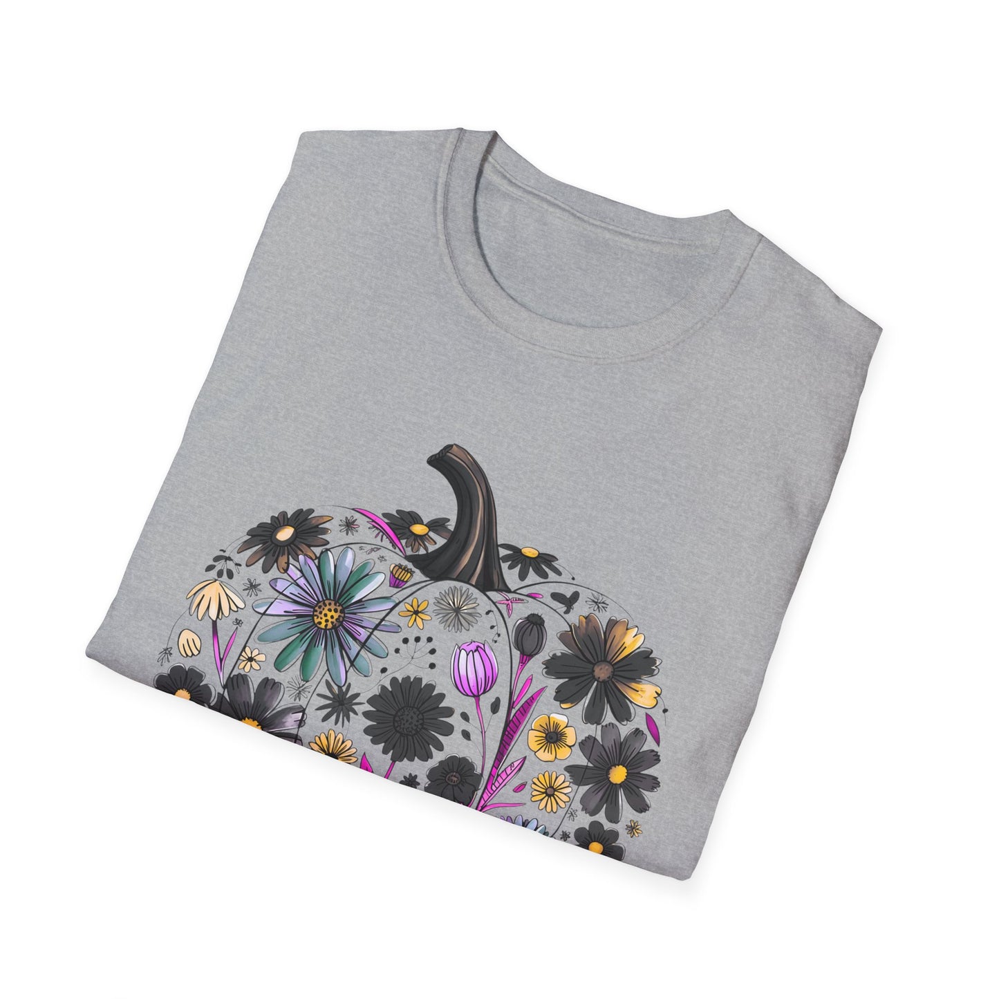 Fall Floral Pumpkin | Unisex T-Shirt