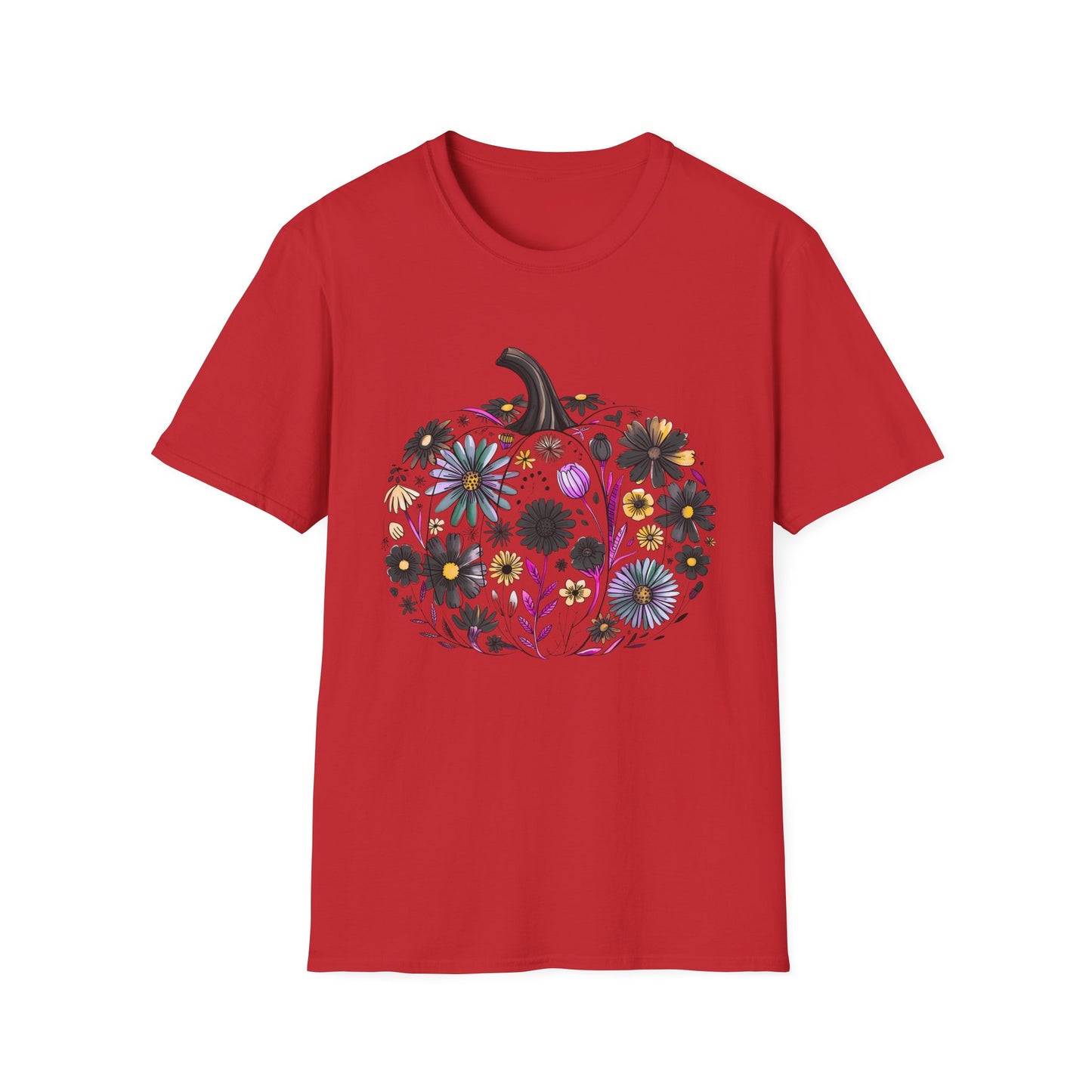 Fall Floral Pumpkin | Unisex T-Shirt