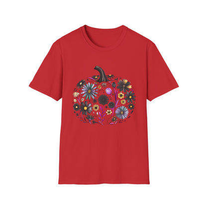 Fall Floral Pumpkin | Unisex T-Shirt