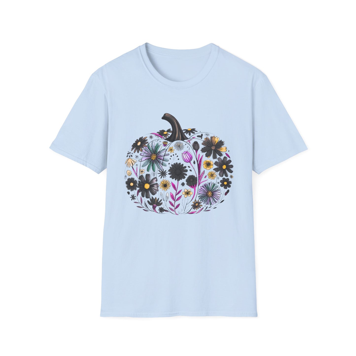 Fall Floral Pumpkin | Unisex T-Shirt