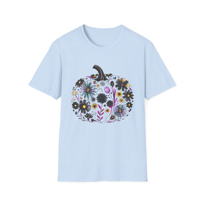 Fall Floral Pumpkin | Unisex T-Shirt