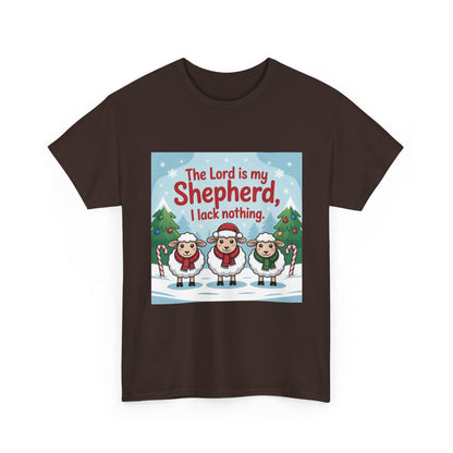 "Shepherd Christmas Tee | Holiday Graphic Shirt"