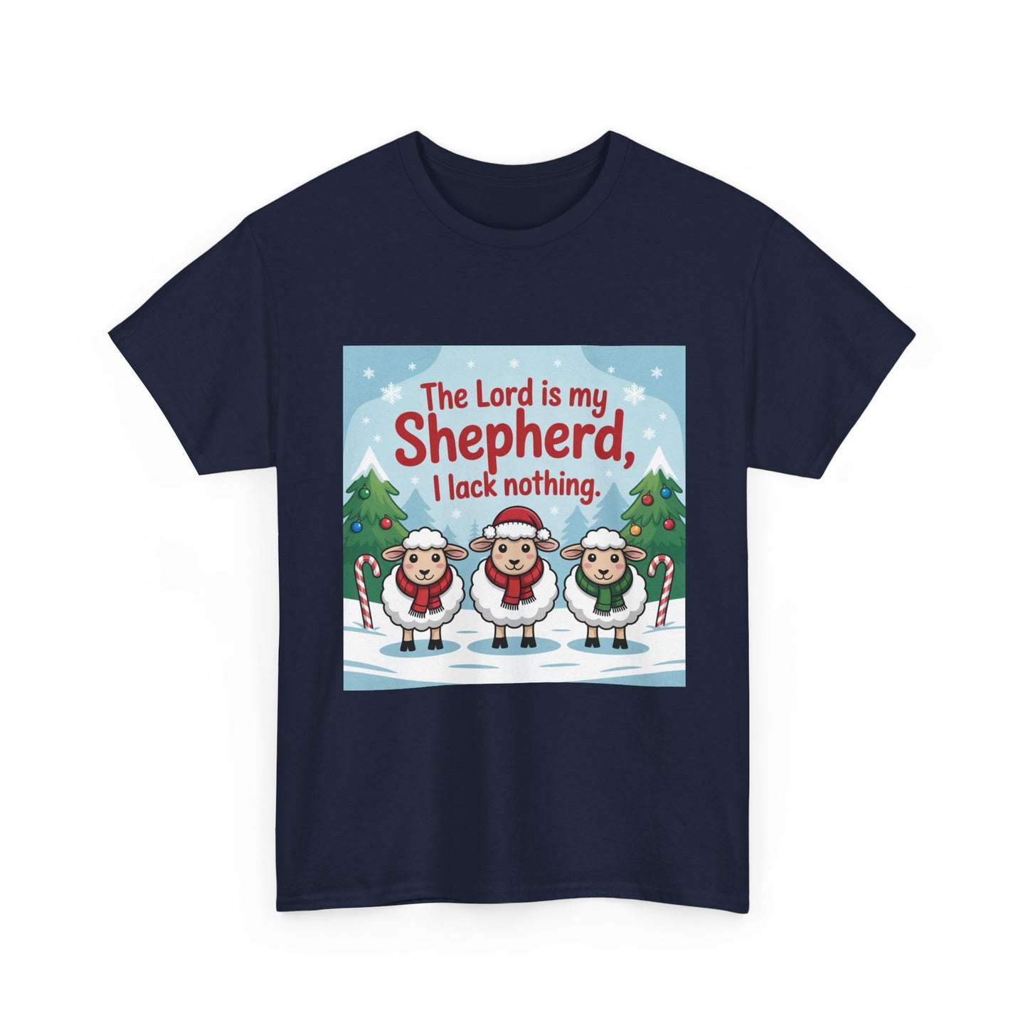 "Shepherd Christmas Tee | Holiday Graphic Shirt"