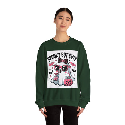 "Spooky Ghost Crewneck | Cozy Halloween & Fall Sweatshirt"