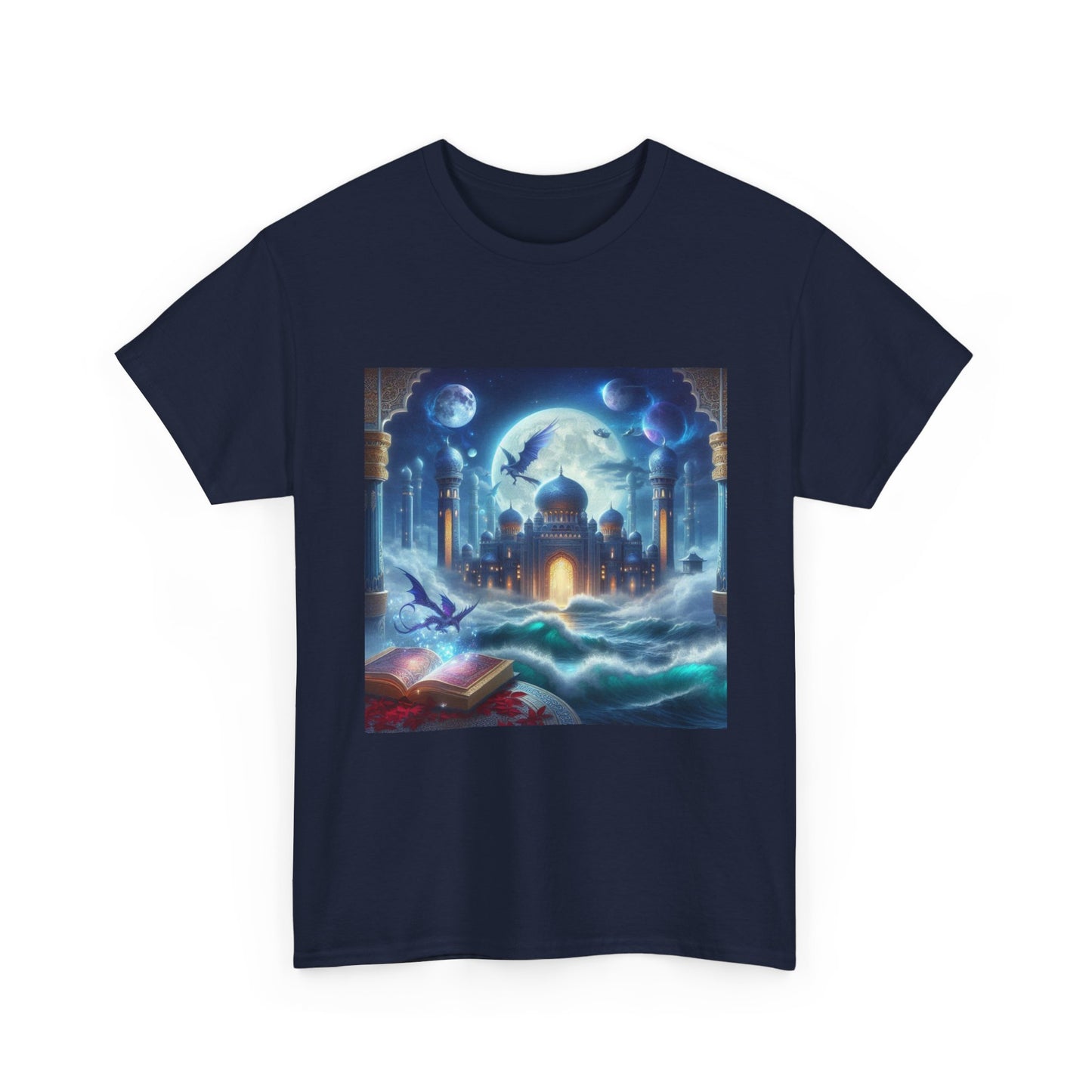 "Fantasy Cityscape Tee | Graphic T-Shirt for Dreamers"