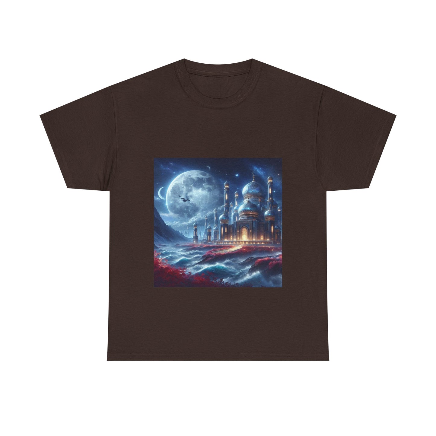 "Dreamy Nightscape Tee | Moonlit Art Shirt for Art Lovers"