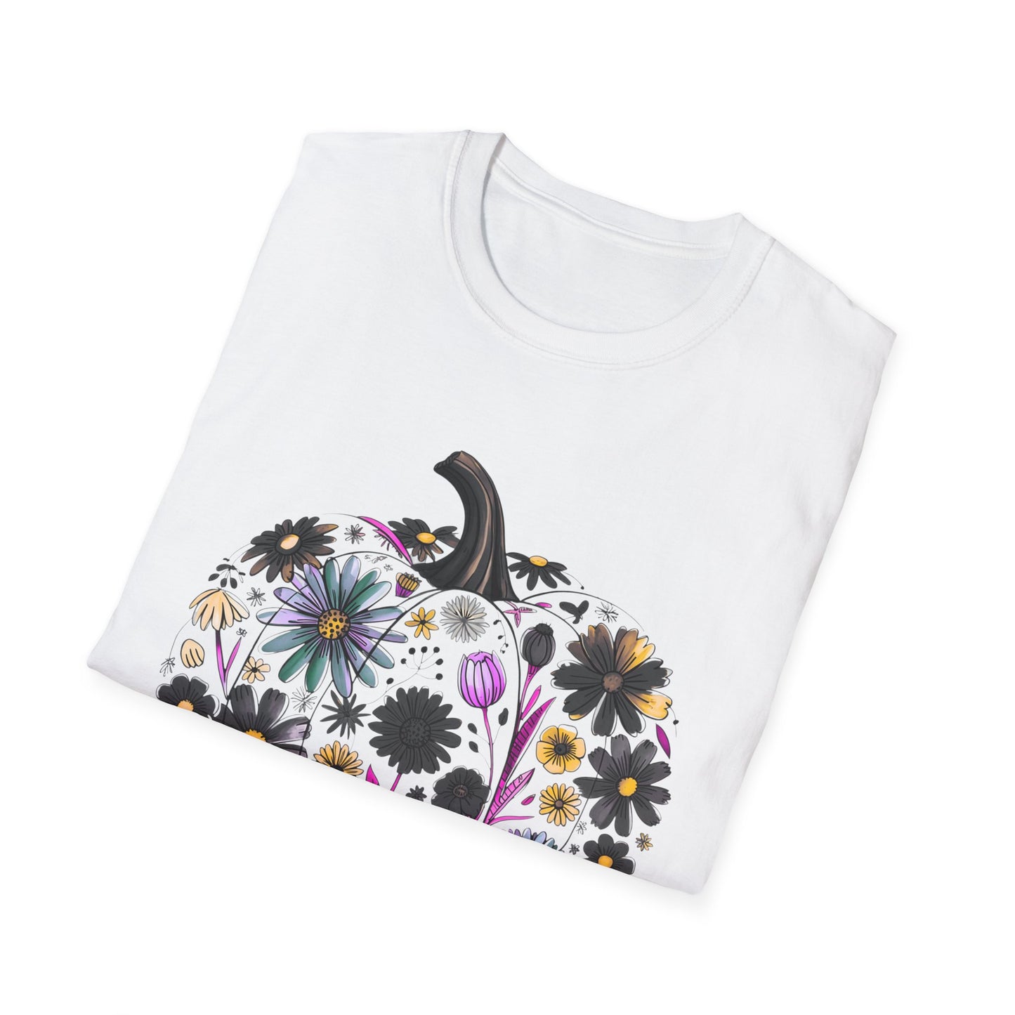 Fall Floral Pumpkin | Unisex T-Shirt