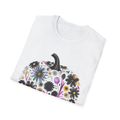 Fall Floral Pumpkin | Unisex T-Shirt
