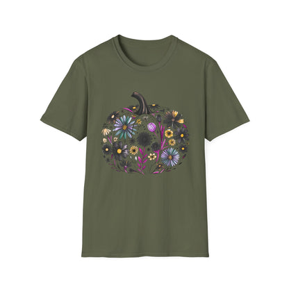 Fall Floral Pumpkin | Unisex T-Shirt