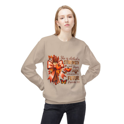 Inspirational Strength Sweatshirt | Cozy Fall Apparel Autumn Style
