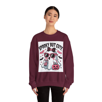 "Spooky Ghost Crewneck | Cozy Halloween & Fall Sweatshirt"