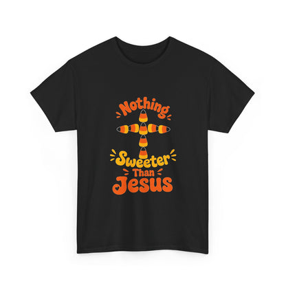Nothing Sweeter Than Jesus - Candy Corn Cross T-Shirt