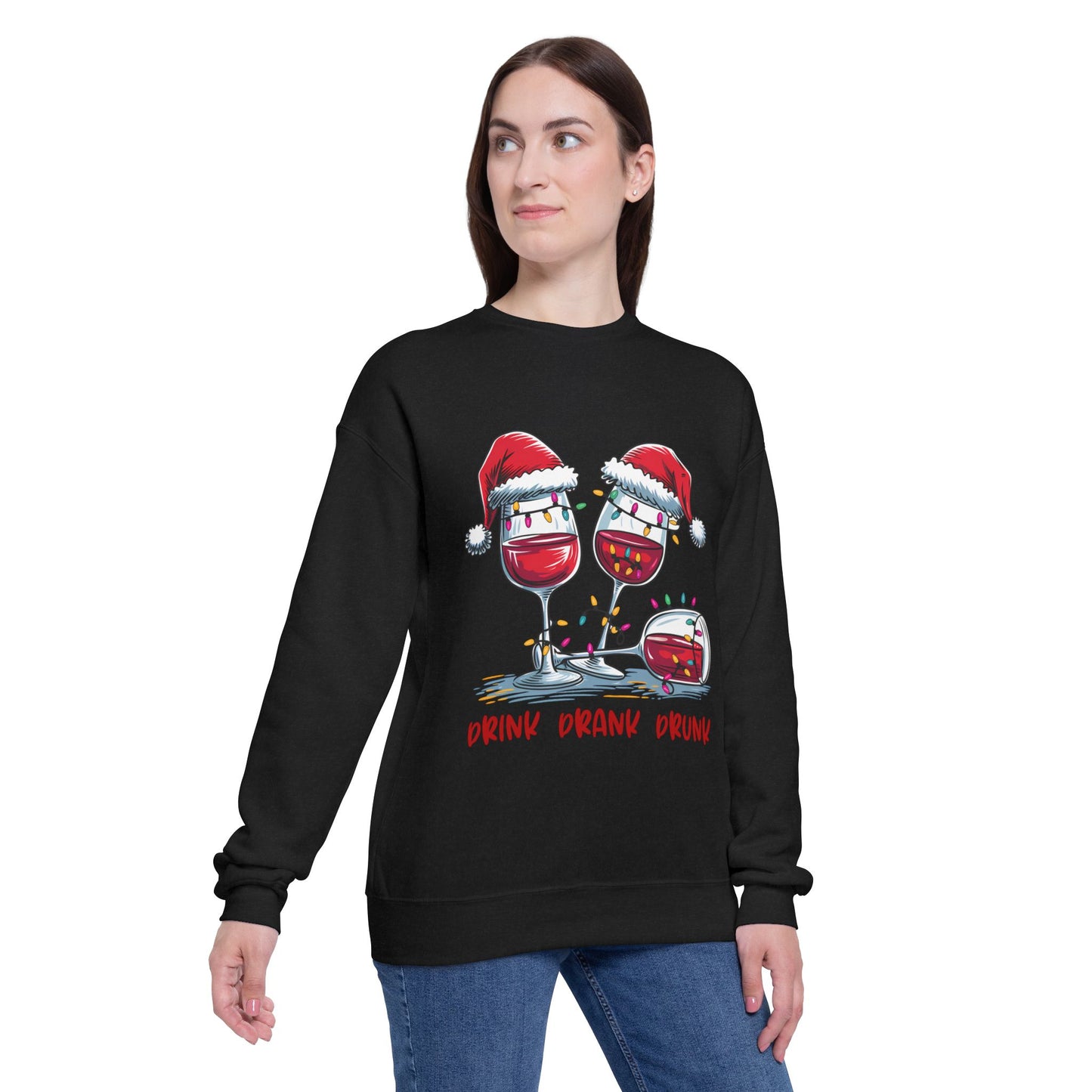 Festive Wine Glass Sweatshirt