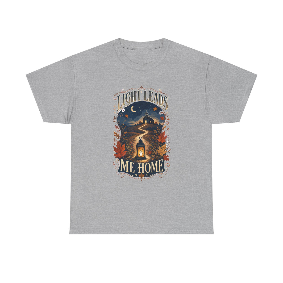 Light Leads Me Home Christian Autumn Lantern T-Shirt