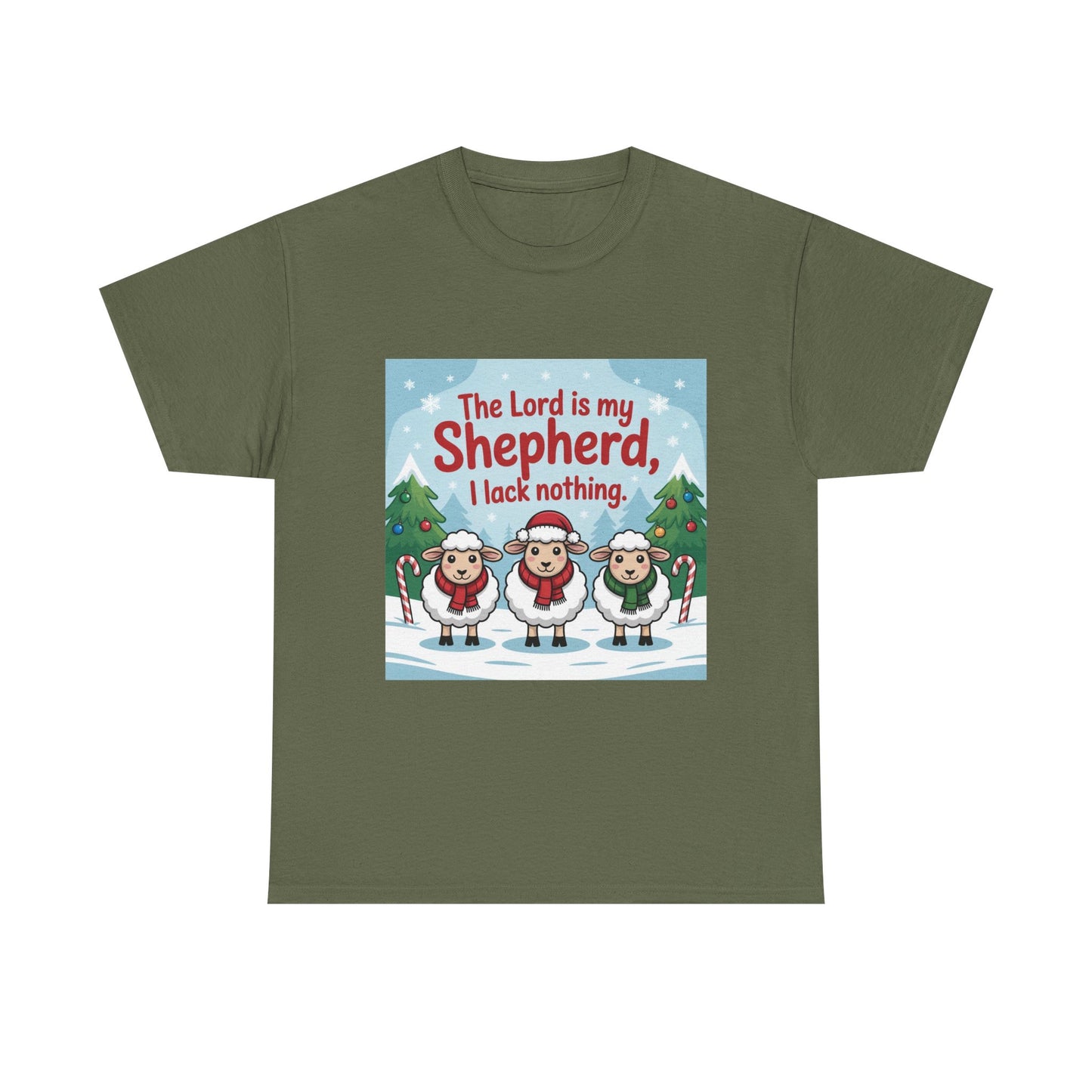 "Shepherd Christmas Tee | Holiday Graphic Shirt"