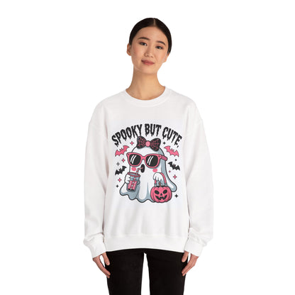 "Spooky Ghost Crewneck | Cozy Halloween & Fall Sweatshirt"