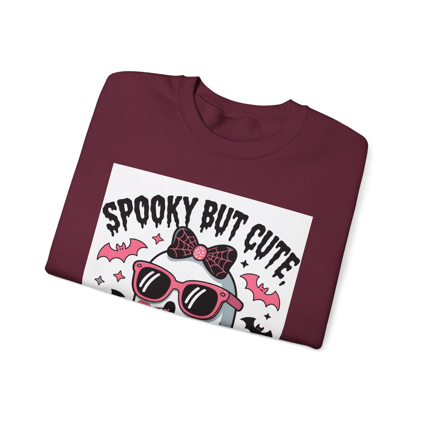 "Spooky Ghost Crewneck | Cozy Halloween & Fall Sweatshirt"