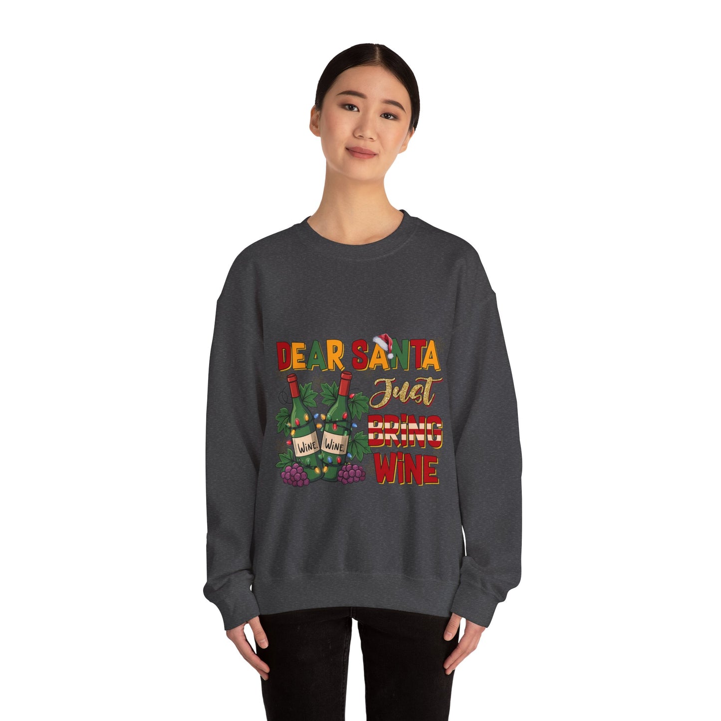 "Cozy Christmas Crewneck | Wine Lovers Edition"