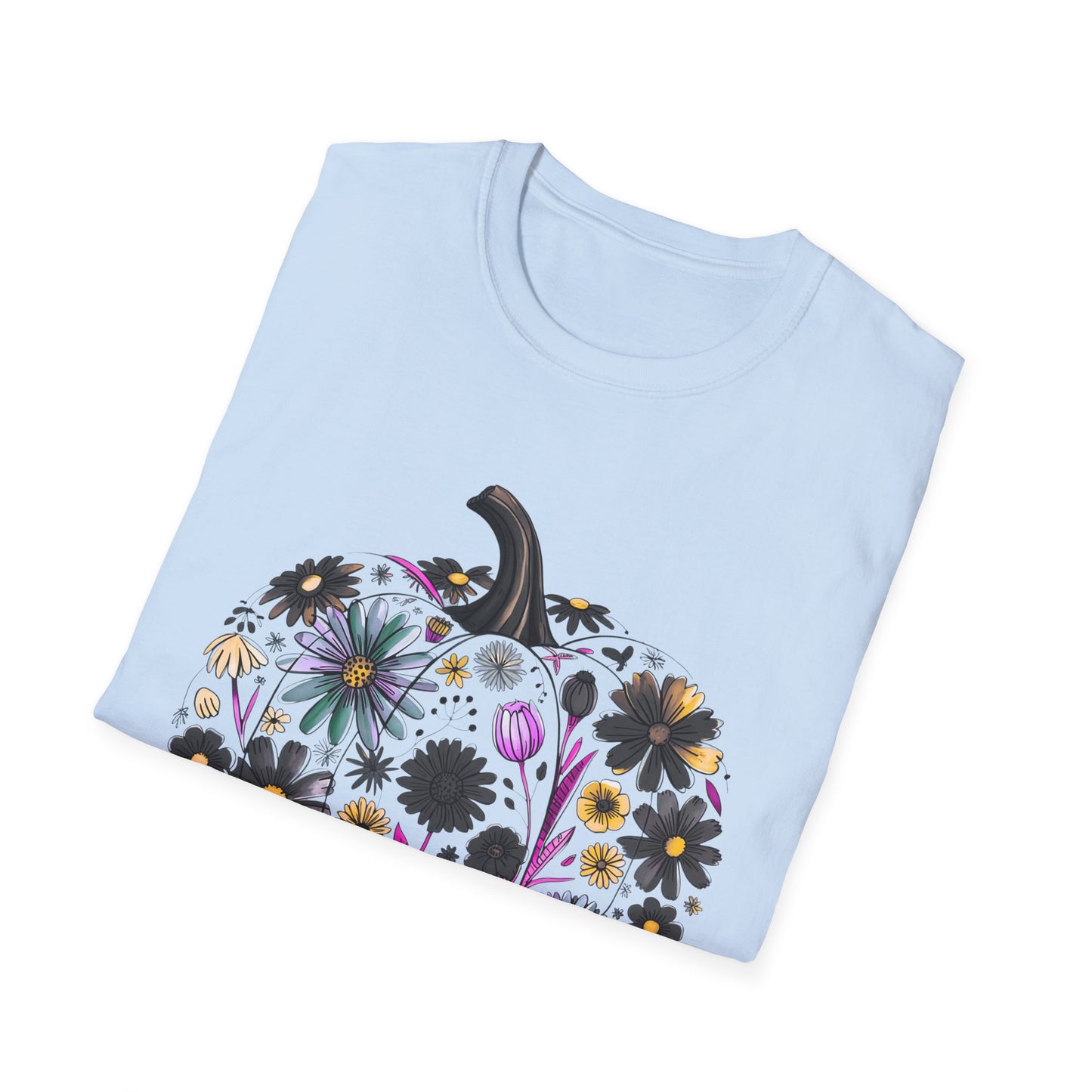 Fall Floral Pumpkin | Unisex T-Shirt