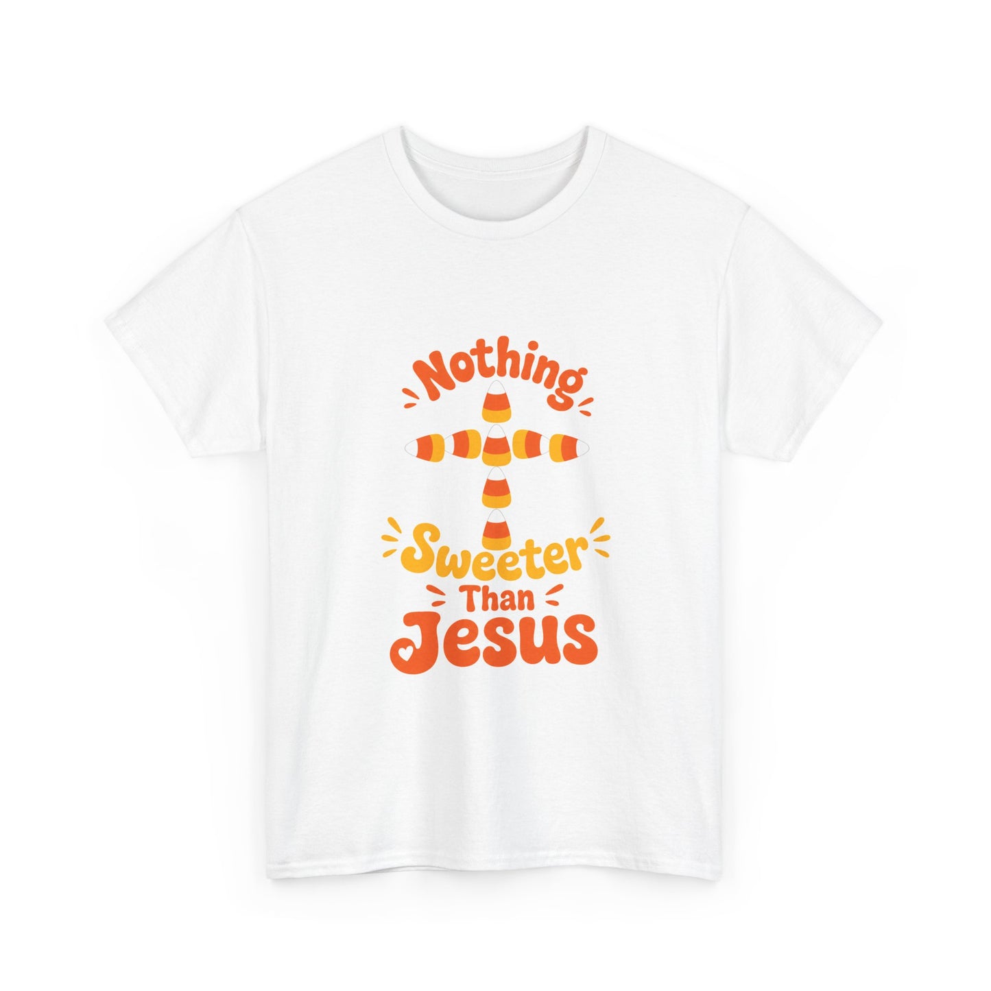 Nothing Sweeter Than Jesus - Candy Corn Cross T-Shirt