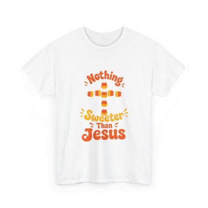 Nothing Sweeter Than Jesus - Candy Corn Cross T-Shirt