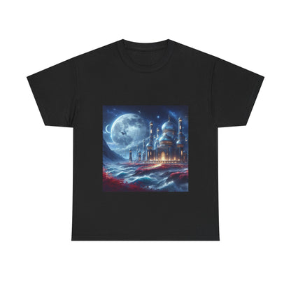 "Dreamy Nightscape Tee | Moonlit Art Shirt for Art Lovers"