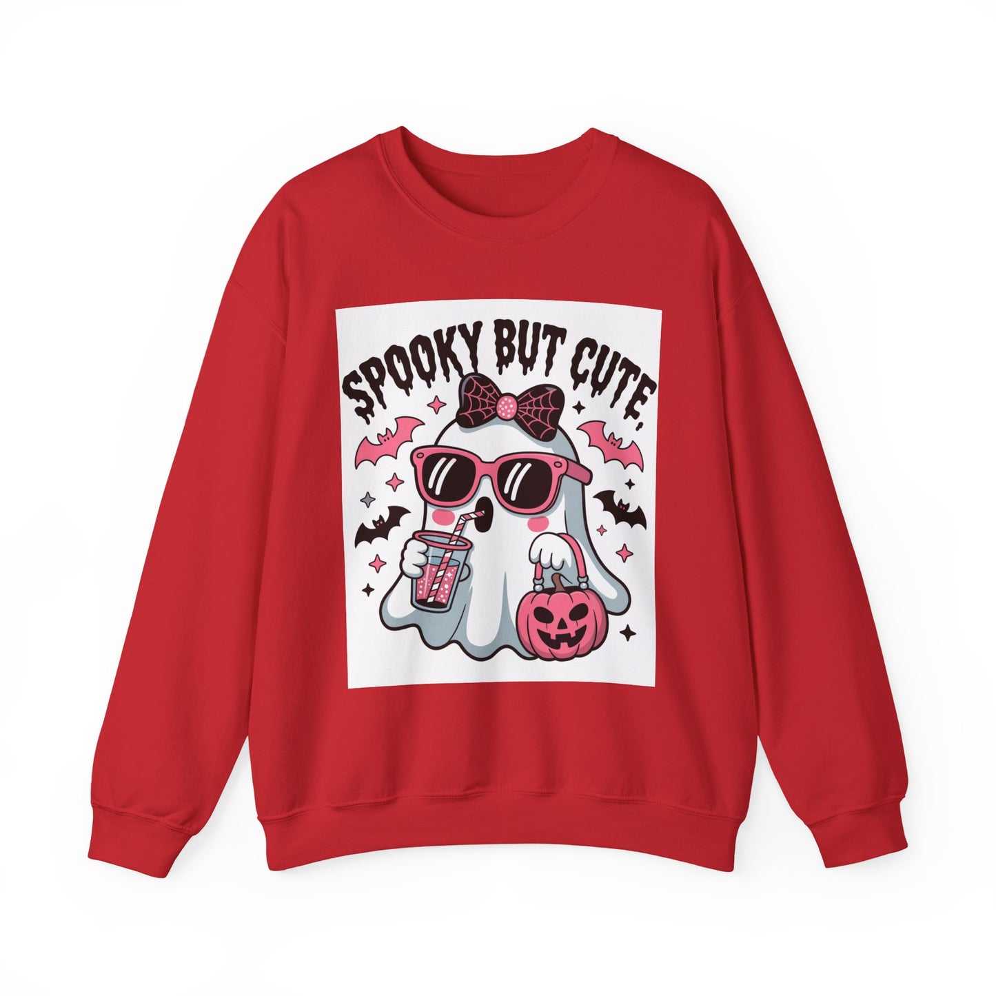 "Spooky Ghost Crewneck | Cozy Halloween & Fall Sweatshirt"
