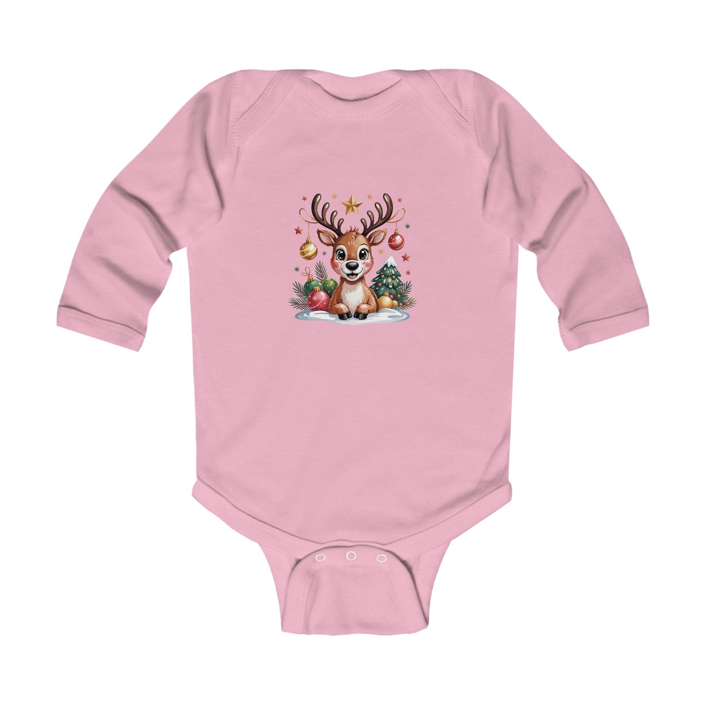 Christmas Reindeer Infant Bodysuit, Holiday Baby Outfit, Cute Christmas Gift, Baby Shower, Festive Kids Wear