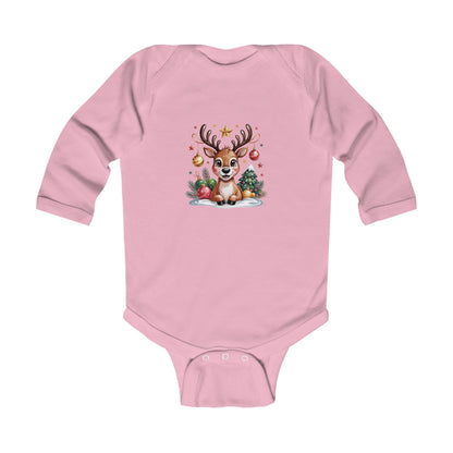 Christmas Reindeer Infant Bodysuit, Holiday Baby Outfit, Cute Christmas Gift, Baby Shower, Festive Kids Wear