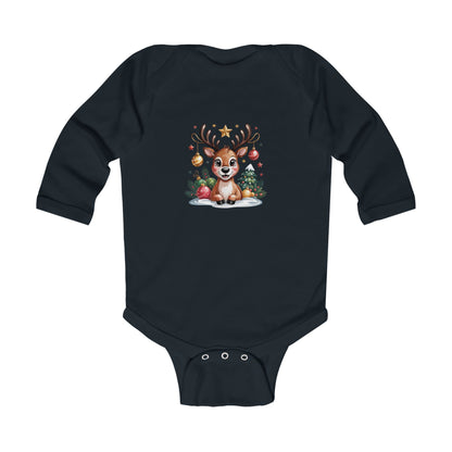 Christmas Reindeer Infant Bodysuit, Holiday Baby Outfit, Cute Christmas Gift, Baby Shower, Festive Kids Wear