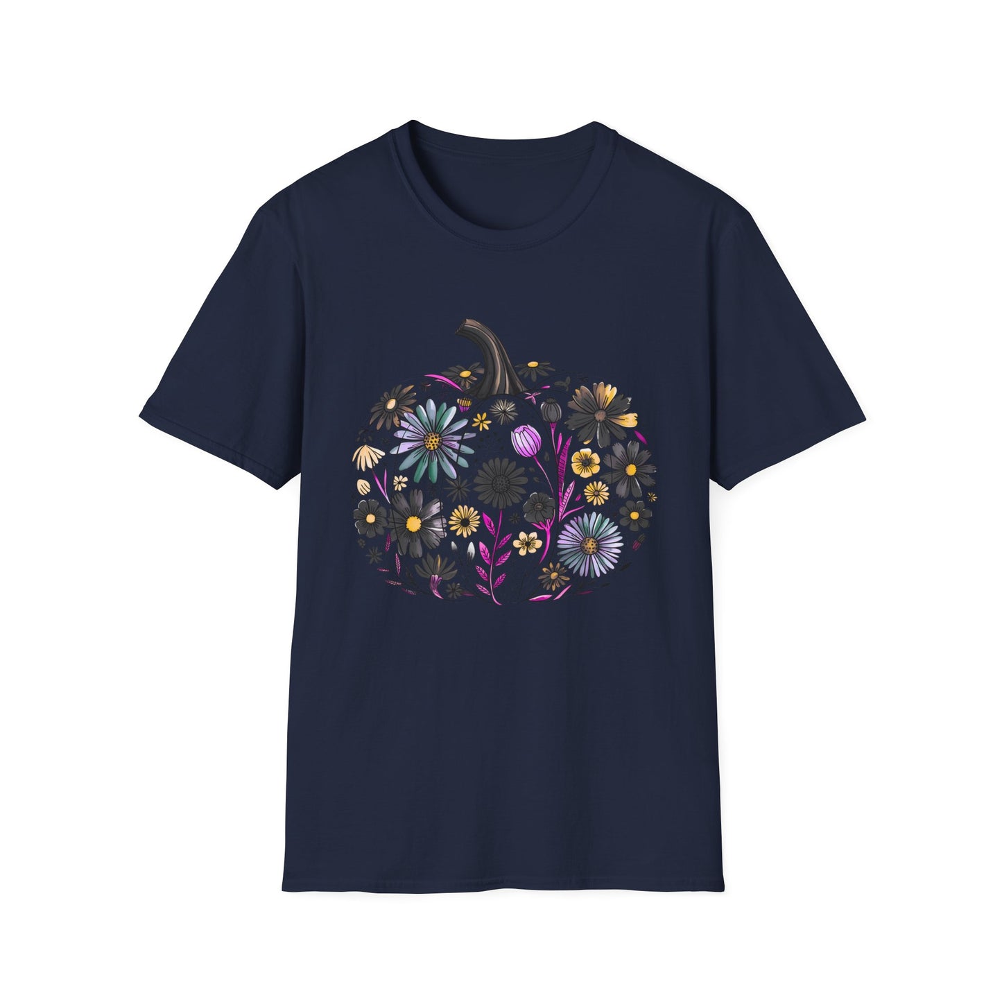 Fall Floral Pumpkin | Unisex T-Shirt
