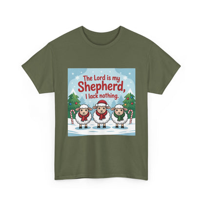 "Shepherd Christmas Tee | Holiday Graphic Shirt"