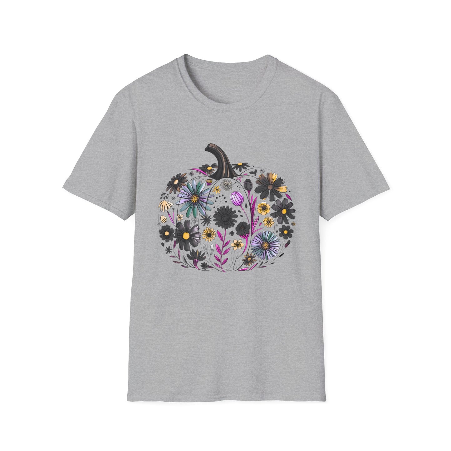 Fall Floral Pumpkin | Unisex T-Shirt