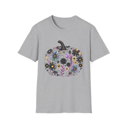 Fall Floral Pumpkin | Unisex T-Shirt