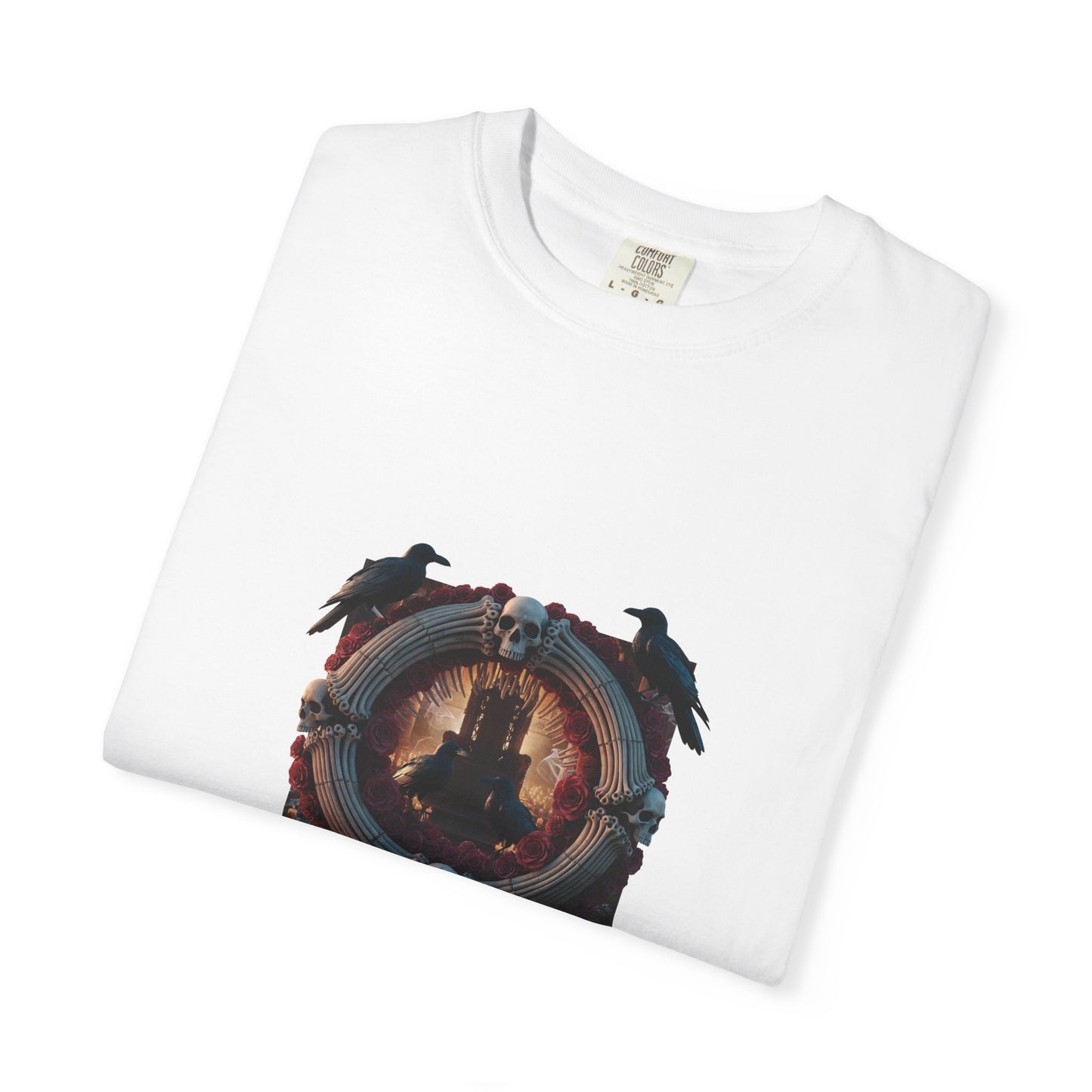 Mysterious Raven Design T-Shirt, Casual Wear, Unique Gift, Halloween Apparel, Art-Inspired Fashion, Unisex Tee