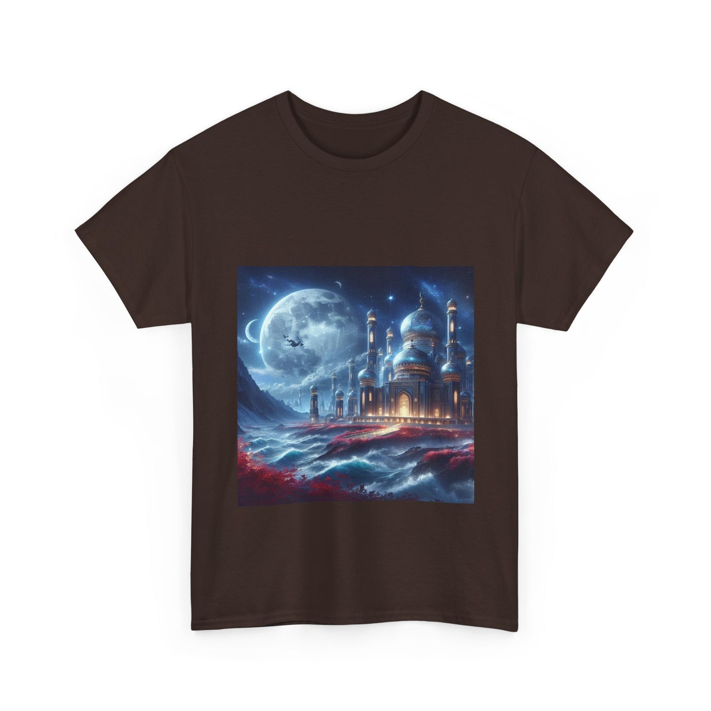 "Dreamy Nightscape Tee | Moonlit Art Shirt for Art Lovers"