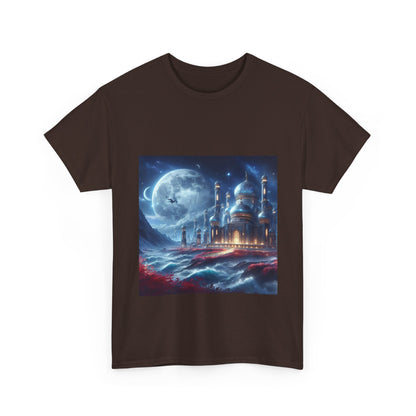 "Dreamy Nightscape Tee | Moonlit Art Shirt for Art Lovers"