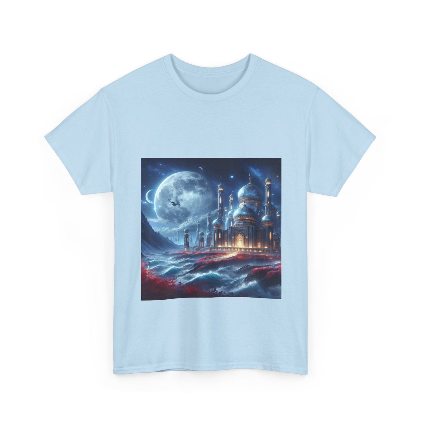 "Dreamy Nightscape Tee | Moonlit Art Shirt for Art Lovers"