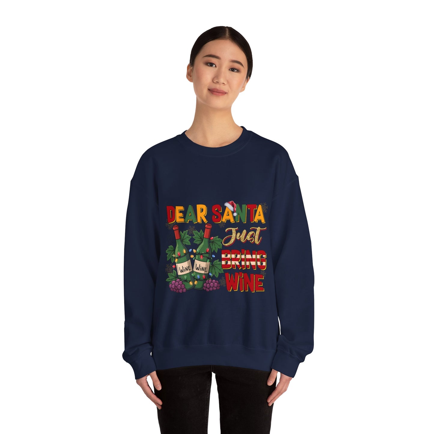 "Cozy Christmas Crewneck | Wine Lovers Edition"