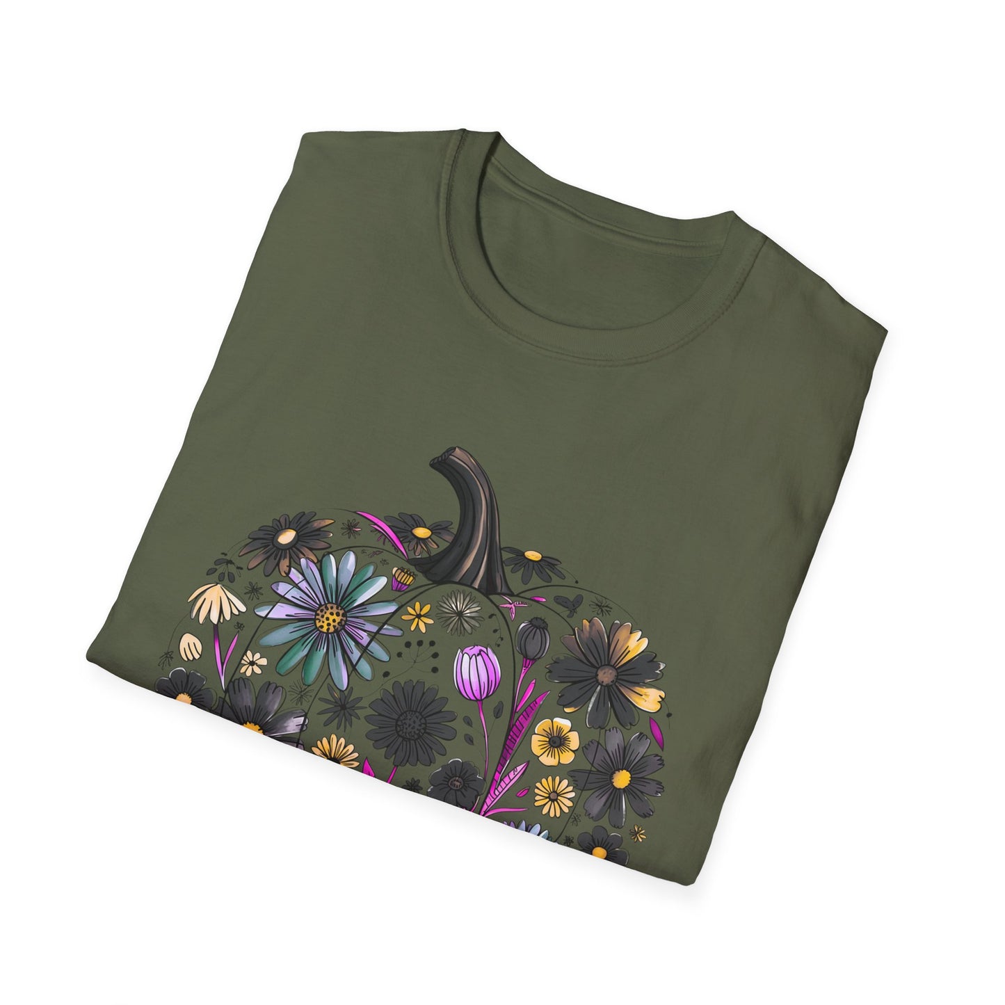 Fall Floral Pumpkin | Unisex T-Shirt