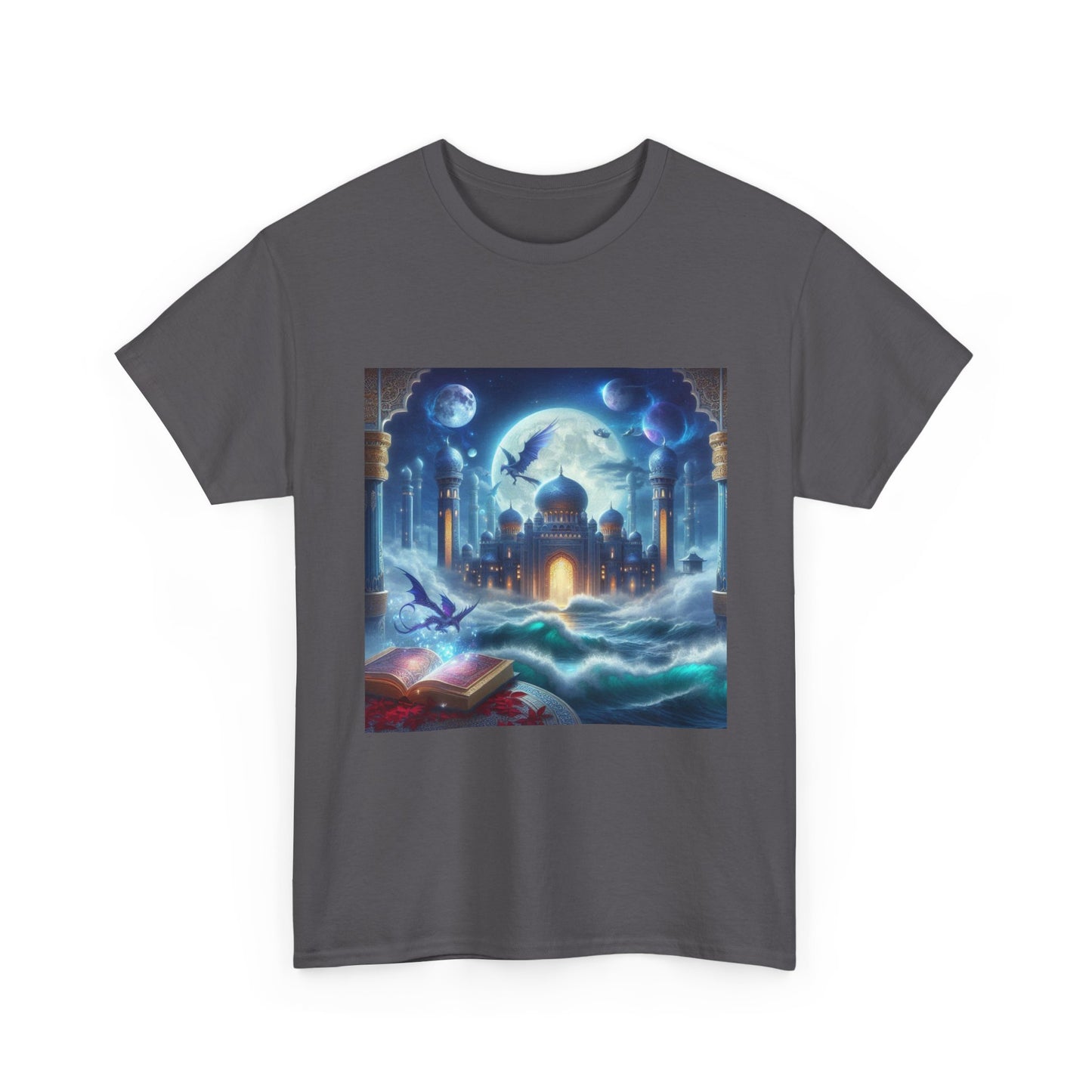 "Fantasy Cityscape Tee | Graphic T-Shirt for Dreamers"